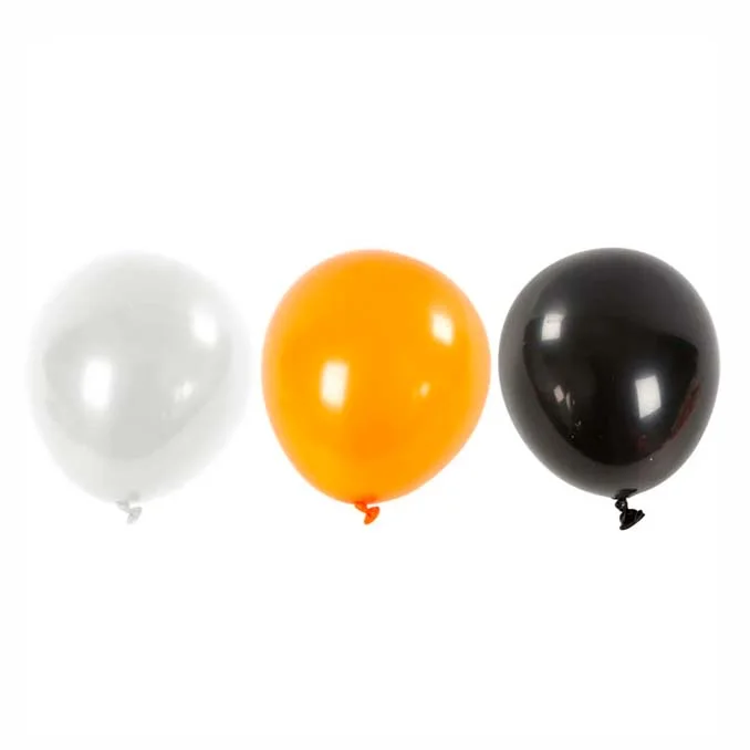 CC Hobby Ballons , schwarz, weiß & orange