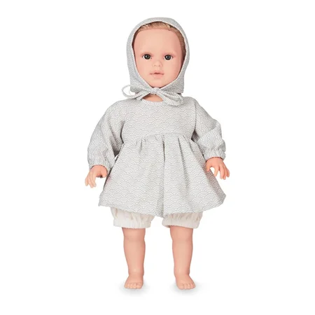 Cam Cam dukketøj, sæt med bonnet - grey wave