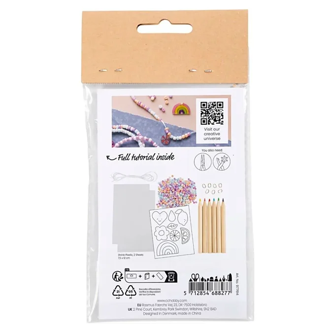 Creativ Company Mini DIY Bastelset Schmuck, Armbänder lila