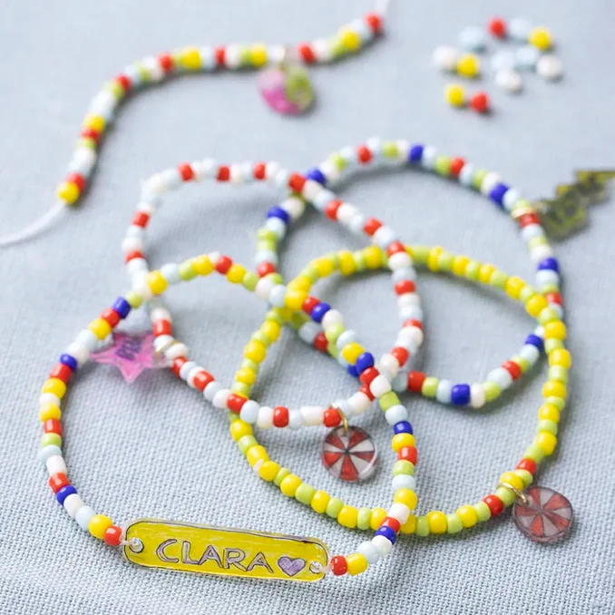 Creativ Company Mini DIY Bastelset Schmuck, Armbänder