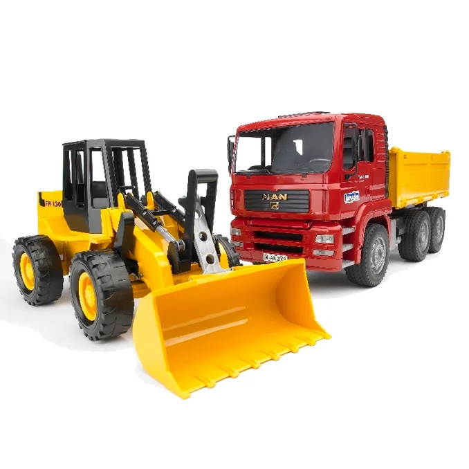 Bruder MAN TGA Lkw mit Kipper und Lader