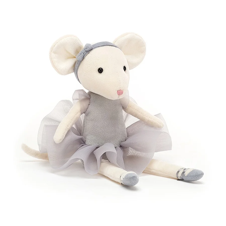 Jellycat Pirouette Mus Pebble, 27 cm