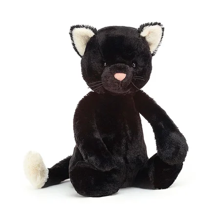Jellycat Bashful kat sort, 31 cm