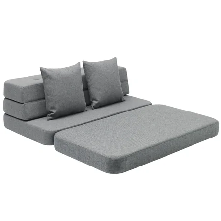 3-Fold Sofa 120 cm, blaugrau, byKlipKlap
