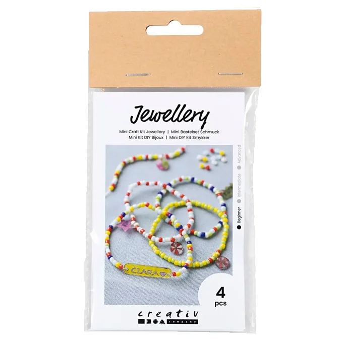 Creativ Company Mini DIY Bastelset Schmuck, Armbänder