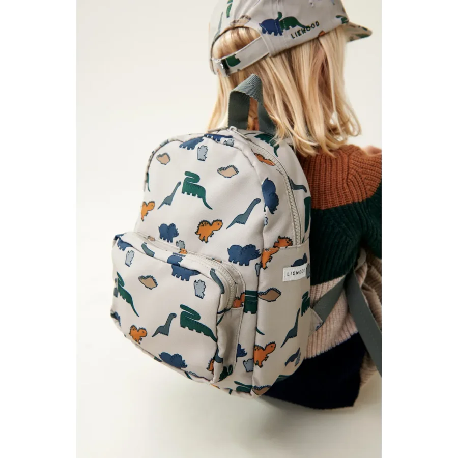 Rucksack, dinosaurs/mist, Liewood 