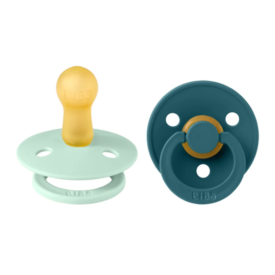 Bibs 2-pak rund sut, str 2 - nordic mint/forest lake