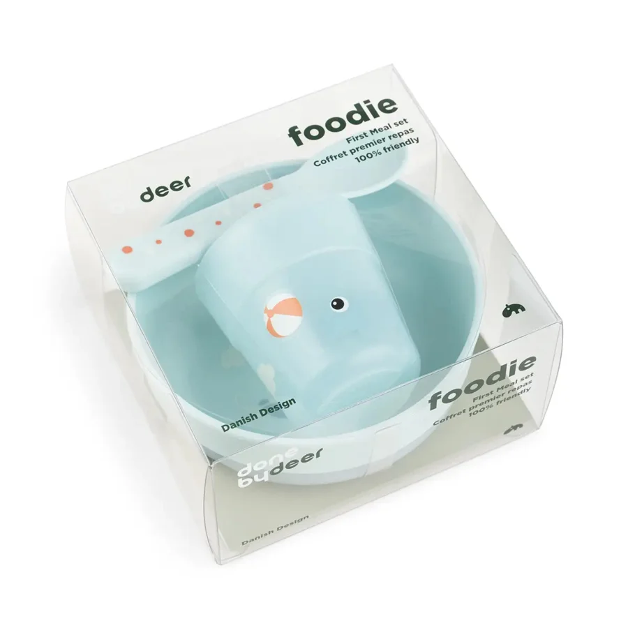 Foodie Baby-Geschirrset, Playground Blue, Done by Deer 