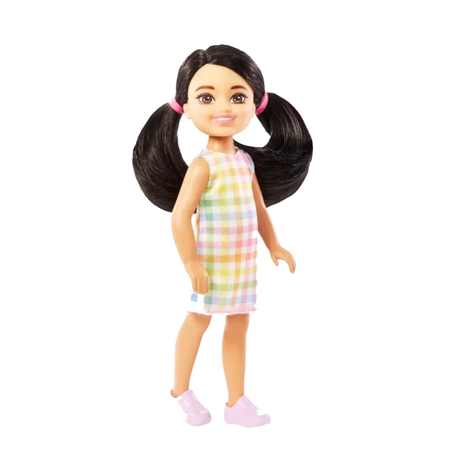 Chelsea Puppe, kariertes Kleid, Barbie 
