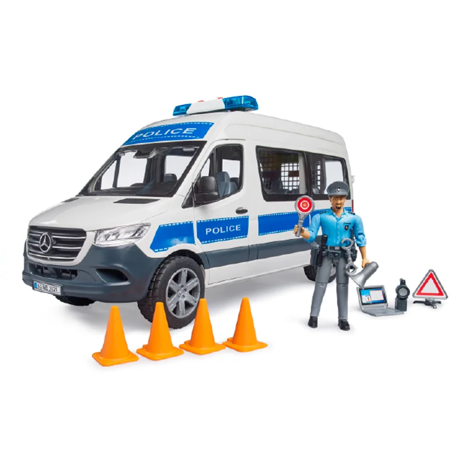 Bruder MB Sprinter Polizeiwagen mit Polizist