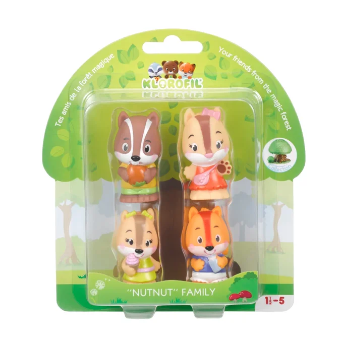 Nutnut Family "Streifenhörnchen-Familie - Set mit 4 Figuren