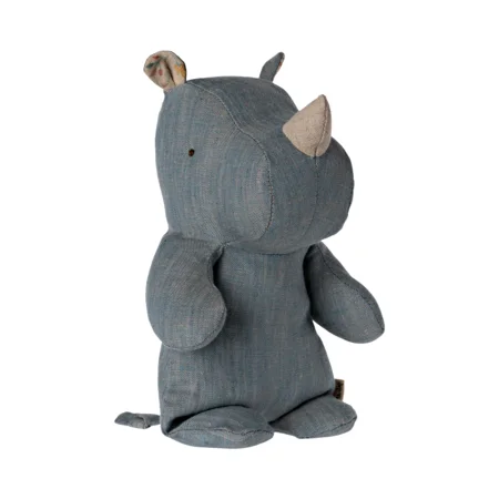Safari friends, kleines Nashorn, blau/sand, Maileg 