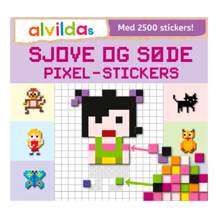 Alvildas sjove og søde pixel-stickers