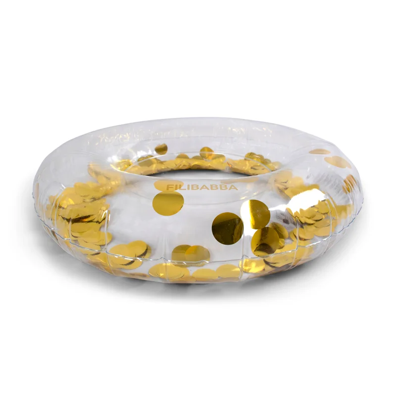 Filibabba Schwimmreifen, confetti gold 