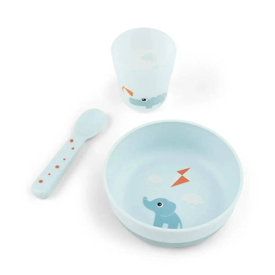 Foodie Baby-Geschirrset, Playground Blue, Done by Deer 