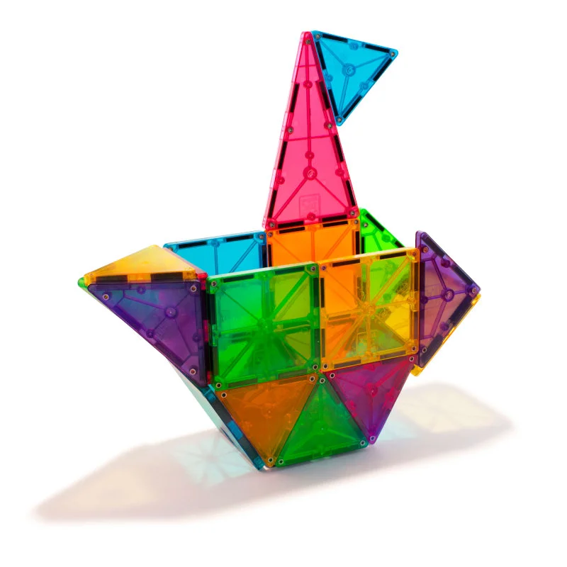 Magnetbausteine, clear - 32 Teile, Magna-Tiles 