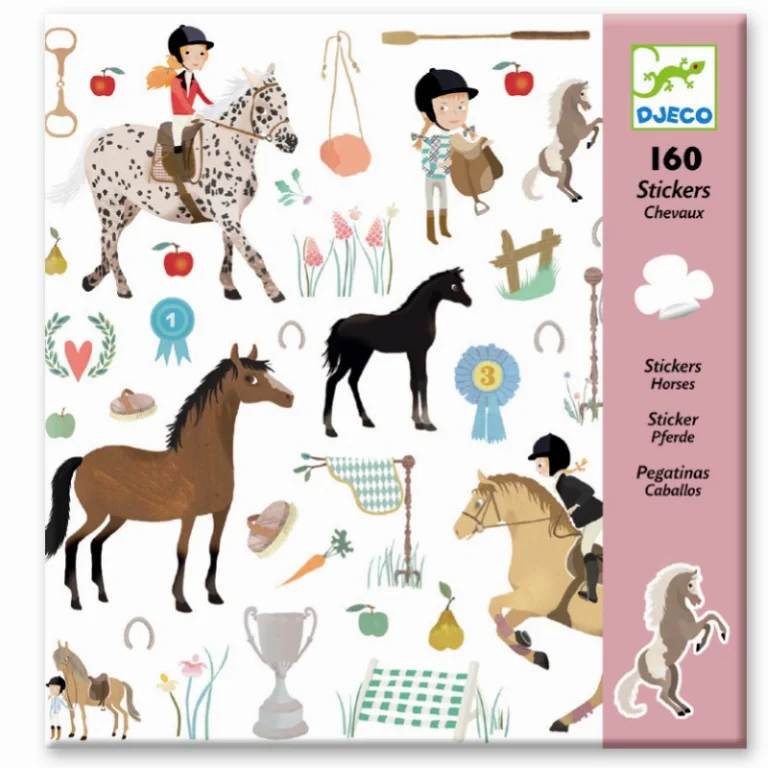 Djeco Sticker mit Pferden