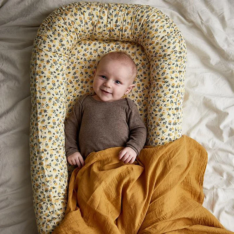 by KlipKlap muslin babysvøb 120 x 120 cm, Ochre