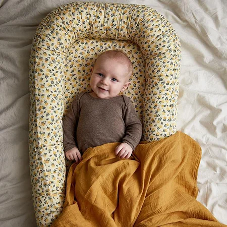 by KlipKlap muslin babysvøb 120 x 120 cm, Ochre