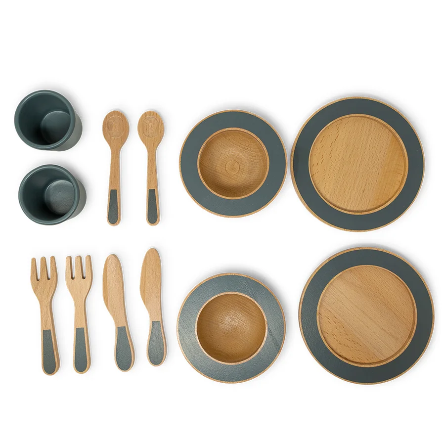 MaMaMeMo Geschirr-Set, emerald green