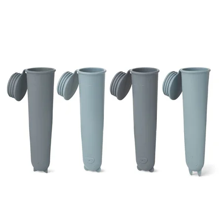 Liewood silicone isforme, 4 stk - blå mix