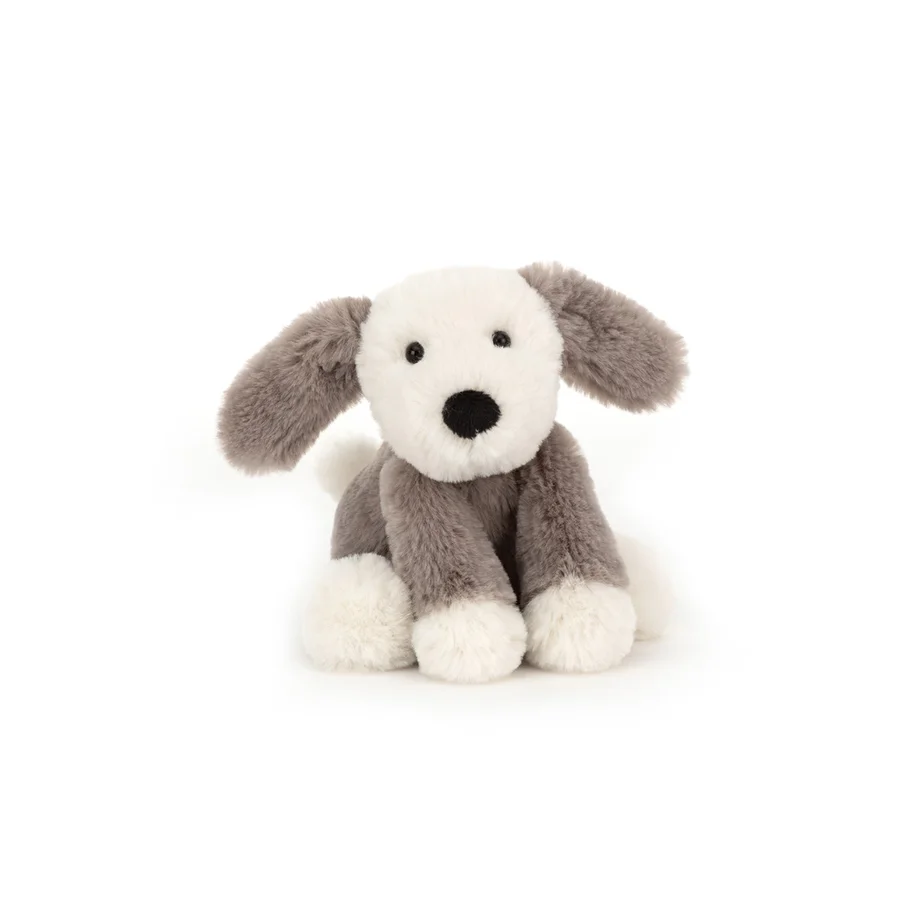 Jellycat bamse, Smudge hund baby - 19 cm