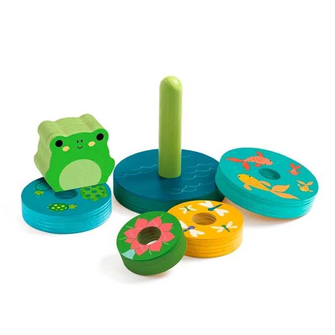 Djeco Relief puzzle, Puzz & stack, rainbow