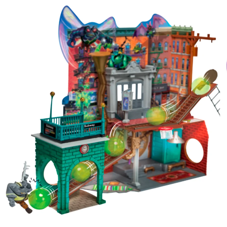 Ninja Turtles Mutant Mayhem grosses Spielset Hauptquartier Sewer Lair Dlx