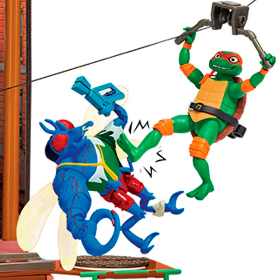 Ninja Turtles Mutant Mayhem grosses Spielset Hauptquartier Sewer Lair Dlx