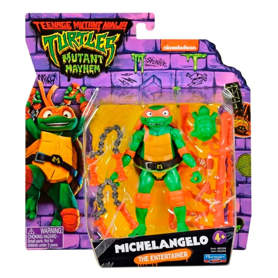 Ninja Turtles Mutant Mayhem Basisfigur, Michelangelo