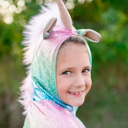 Great Pretenders Regenbogen-Wendecape Einhorn/Drache, 5-6 Jahre