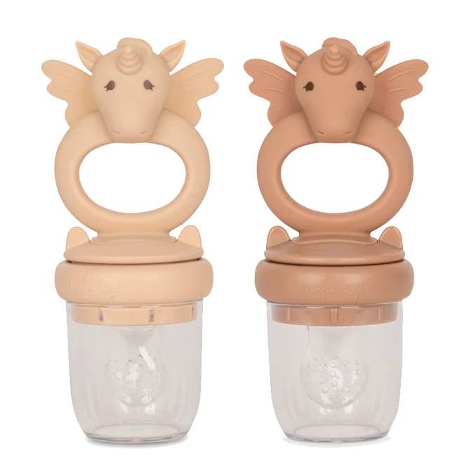 Konges Sløjd Silikon-Fruchtsauger, Unicorn shell/blush