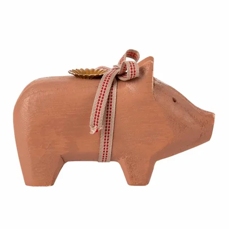 Maileg Kerzenständer "Schweinchen", klein - old rose