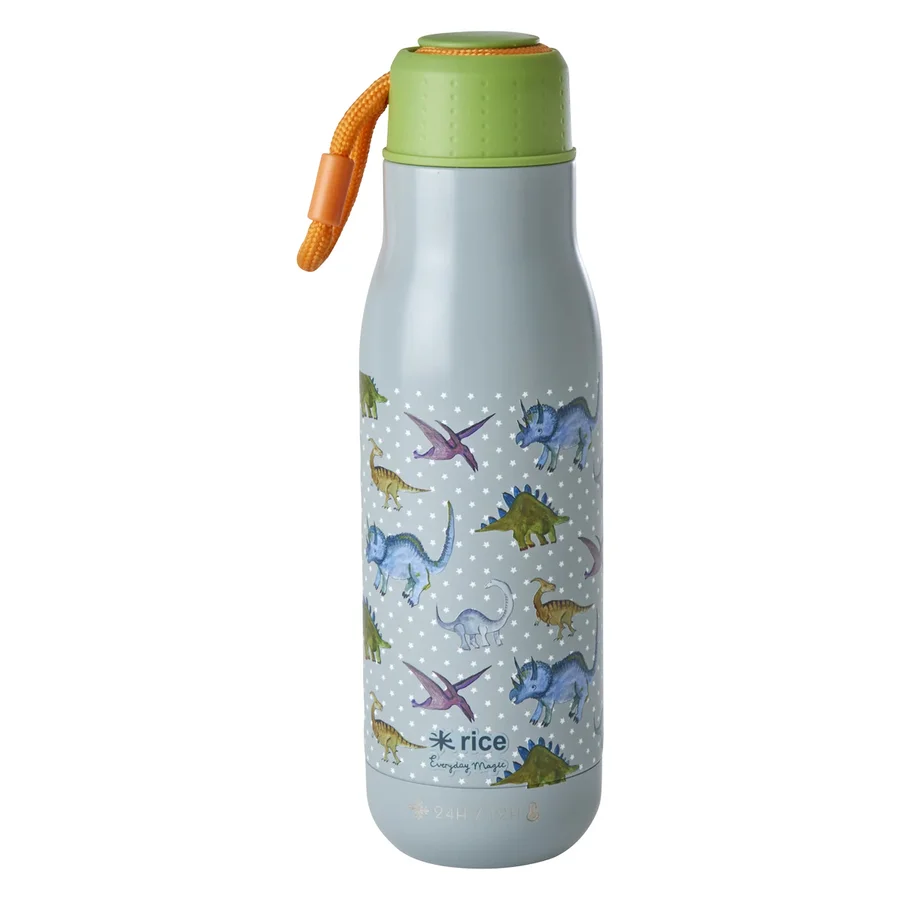 Edelstahl-Trinkflasche 500 ml Dino, Rice