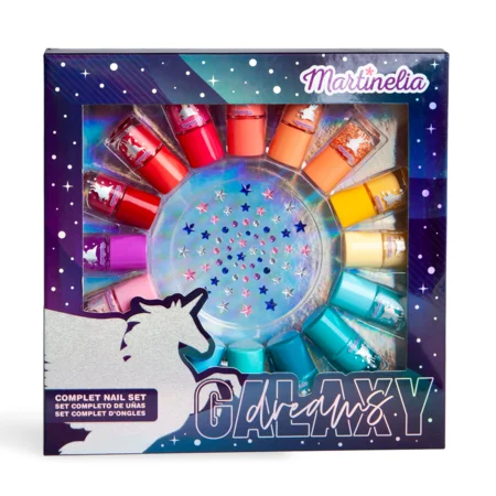 Martinelia galaxy dreams sæt med 16 neglelakker og pyntekrystaller