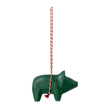 Maileg Weihnachtsbaum-Schmuck "Schwein", dunkelgrün
