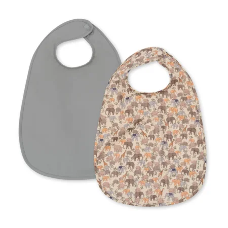 Konges Sløjd 2er-Pack Lätzchen, safari/high rise