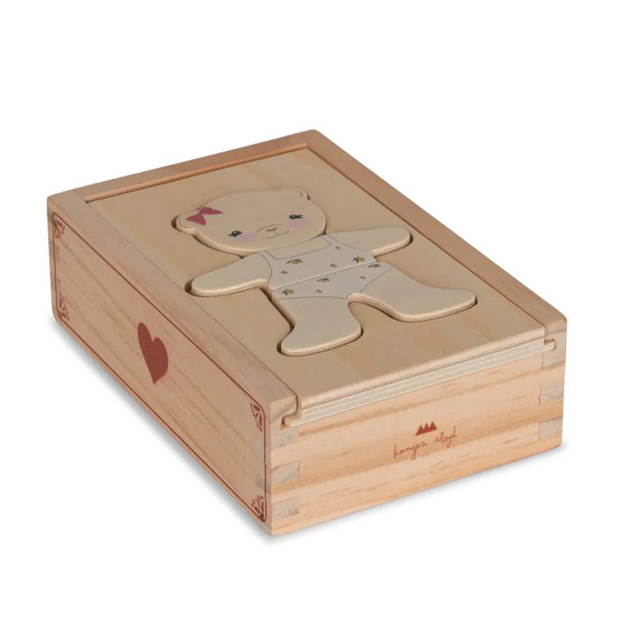 Konges Sløjd Anzieh-Puzzle-Spiel, rot