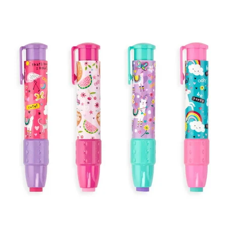 Ooly Funtastic Friends Klick-it Radiergummi, verschiedene Farben