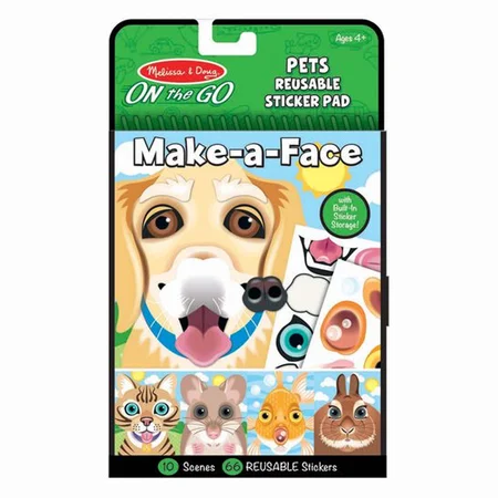 Melissa and Doug reusable sticker, Kæledyr