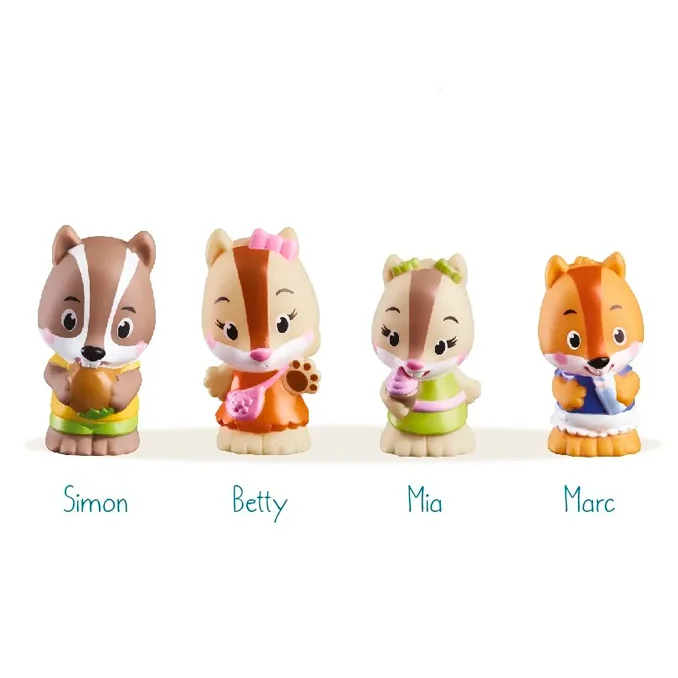 Nutnut Family "Streifenhörnchen-Familie - Set mit 4 Figuren