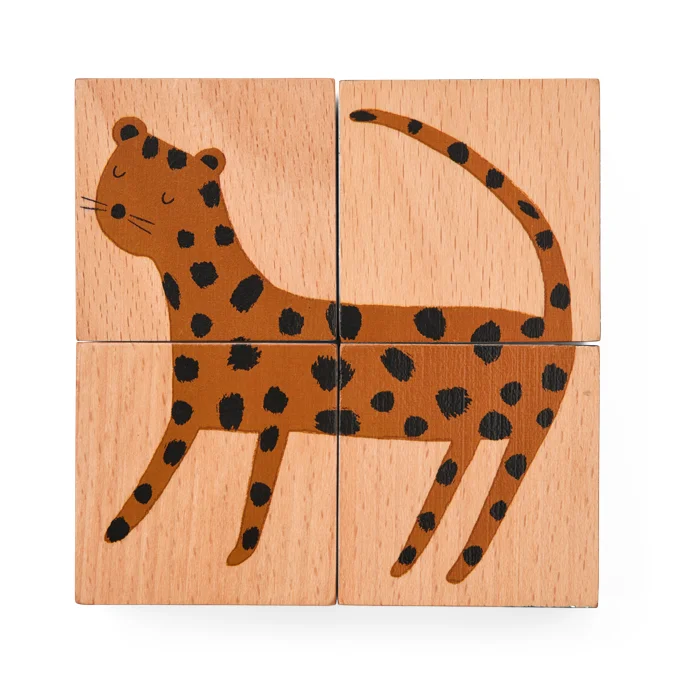 Liewood Aage Holzpuzzle, all together/nature