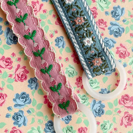 Konges Sløjd Schnullerband, vintage blau