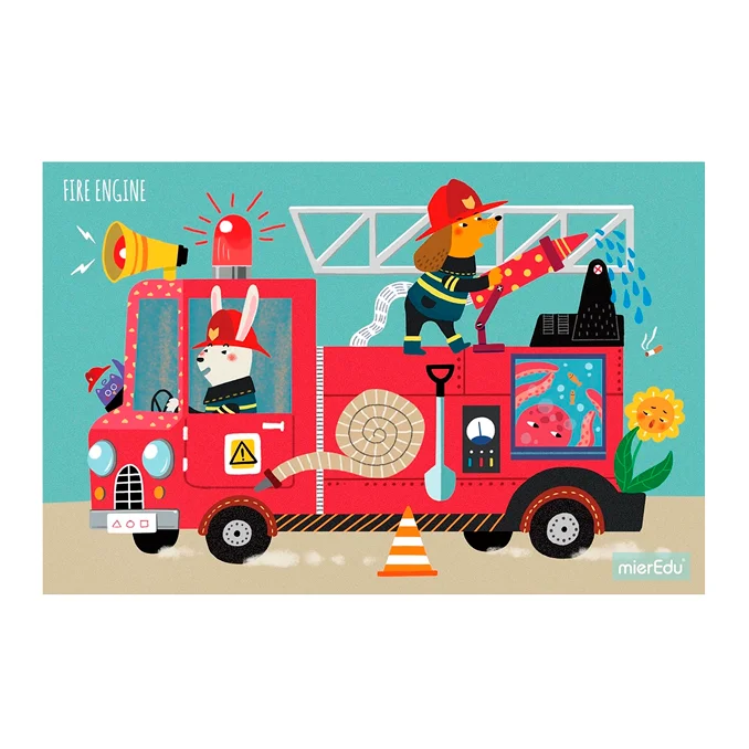 mierEdu, Puzzle 9-12-16-20 Teile, "Transportmittel"