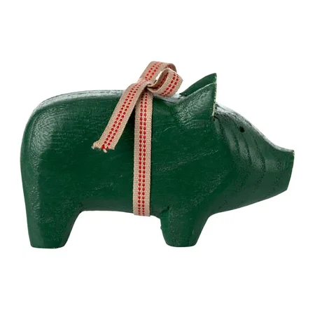 Maileg Schwein, klein - Dunkelgrün