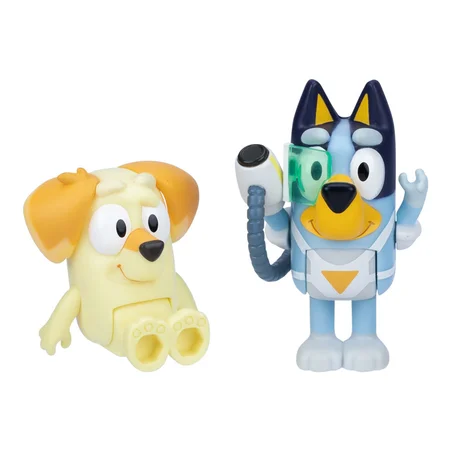 Bluey 2-pak figurer, surprise blaster suit