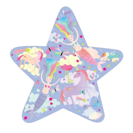 Kinderpuzzle, 20 Teile - Fantasy, Floss & Rock