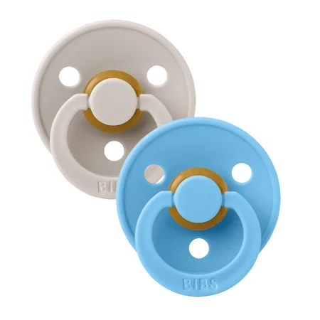 BIBS 2er-Pack runde Schnuller, Gr. 2 (6-18 M), Mushroom/Breeze