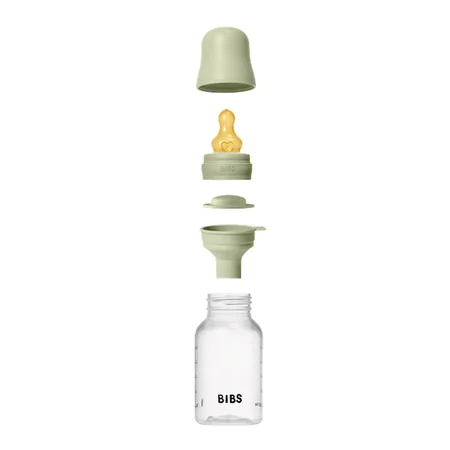 BIBS Babyflasche 150 ml, slow flow, Sage