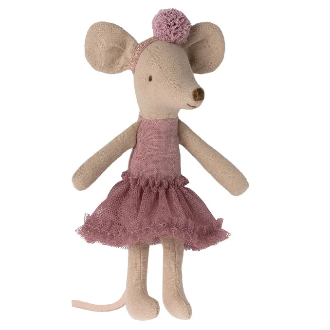 Maileg Ballerina Maus, große Schwester - altrosa